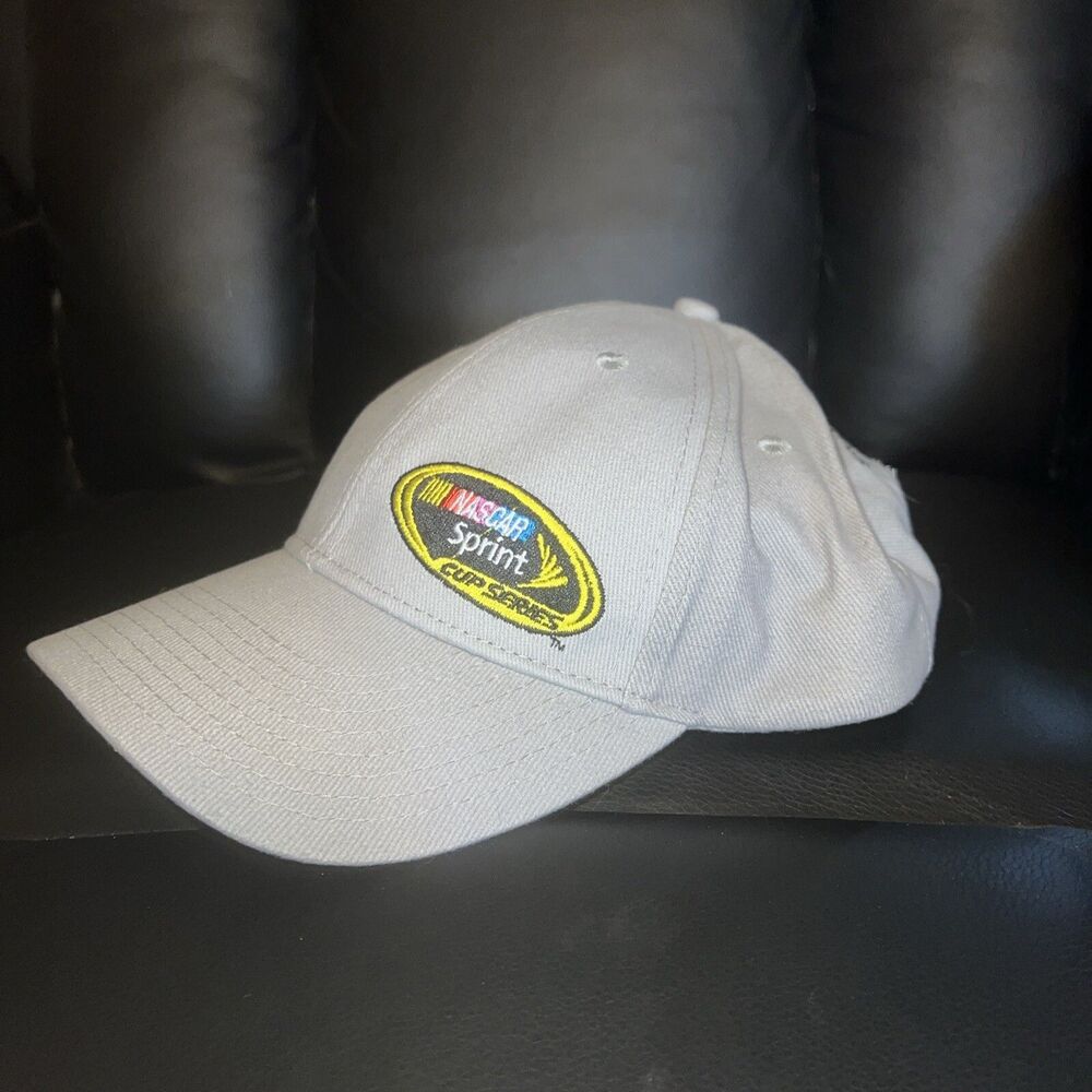 NASCAR SPRINT CUP Gray Promotional Ball Trucker Hat Cap Adjustable Hook&Loop
